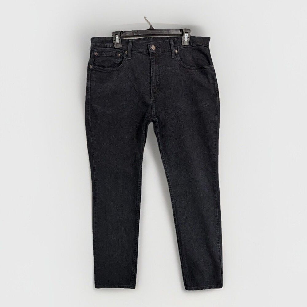 Levis 511 Mens Slim Fit Black Denim Stretch Jeans Pants 36x30 Modern Dark Wash